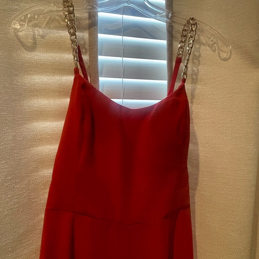 Lily Pulitzer beautiful red romper. Red tie belt not shown - Picture 5 of 5